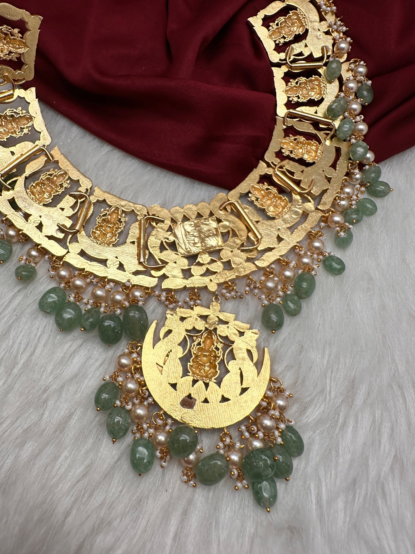 Jadau Kundan Ganesha Statement Necklace
