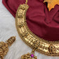 Jadau Kundan Goddess Lakshmi Statement Necklace