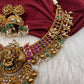 Jadau Kundan and Potta Stones Goddess Lakshmi Statement Necklace