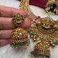 Jadau Kundan and Potta Stones Goddess Lakshmi Statement Necklace