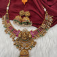 Jadau Kundan and Potta Stones Goddess Lakshmi Statement Necklace