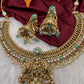Jalebi Jadau Kundan Goddess Lakshmi Necklace with Detachable Pendent