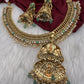 Jalebi Jadau Kundan Goddess Lakshmi Necklace with Detachable Pendent