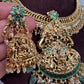 Jalebi Jadau Kundan Goddess Lakshmi Necklace with Detachable Pendent