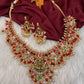 Coral Rice Pearls Jadau Kundan Goddess Lakshmi Guttapusalu Necklace