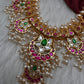 Rice Pearls Jadau Kundan Long Guttapusalu Necklace