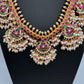 Rice Pearls Jadau Kundan Short Guttapusalu Necklace