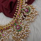 Rice Pearls Jadau Kundan Short Guttapusalu Necklace