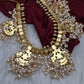 Rice Pearls Jadau Kundan Short Guttapusalu Necklace