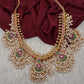Rice Pearls Jadau Kundan Short Guttapusalu Necklace