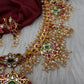 Rice Pearls Jadau Kundan Mid Length Guttapusalu Necklace
