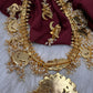Rice Pearls Jadau Kundan Mid Length Guttapusalu Necklace