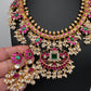 Floral Rice Pearls Jadau Kundan Necklace