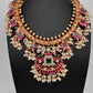 Floral Rice Pearls Jadau Kundan Necklace
