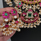Floral Rice Pearls Jadau Kundan Necklace