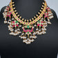 Rice Pearls Jadau Kundan Short Necklace