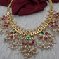 Rice Pearls Jadau Kundan Short Necklace