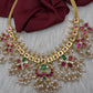 Rice Pearls Jadau Kundan Short Necklace