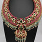 Broad Neckline Jadau Kundan Short Necklace