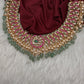 Peacock Broad Neckline Jadau Kundan Short Necklace