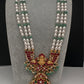 Goddess Lakshmi Jadau Kundan Rani Haar Pearls Necklace - 
