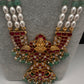 Goddess Lakshmi Jadau Kundan Rani Haar Pearls Necklace - 