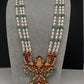 Goddess Lakshmi Jadau Kundan Rani Haar Pearls Necklace - 