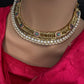 Jalebi Jadau Kundan Neckline Necklace - 