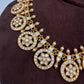 Jadau Kundan White Bottu Short Necklace - 