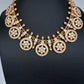 Jadau Kundan White Bottu Short Necklace - 