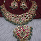 Jadau Kundan Necklace with Earrings - 