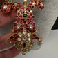Jadau Kundan Necklace with Black Beads - 