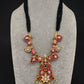 Jadau Kundan Necklace with Black Beads - 