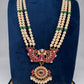 Jadau Kundan Long Rani Haar Necklace with Swarovski Pearls - 
