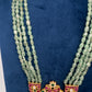 Jadau Kundan Long Rani Haar Necklace with Emerald Beads - 