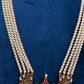 Jadau Kundan Long Rani Haar Necklace with Emerald Beads and Pearls - 