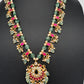 Jadau Kundan Emerald Beads and Pearls Short Necklace - 