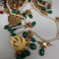 Jadau Kundan Multi Layer Teen Lada Pearl Necklace - 