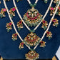 Jadau Kundan Floral Multi Layer Teen Lada Pearl Necklace - 