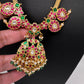 Jadau Kundan Chain Dainty Short Necklace - 