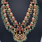 Double Layer Jadau Kundan Short Necklace - 