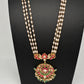 Jadau Kundan Rice Pearls Long Mala Necklace - 