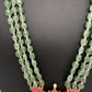 Jadau Kundan Emerald Beads Long Mala Necklace - 