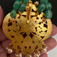 Jadau Kundan Emerald Green Beads Long Mala Necklace - 