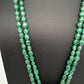 Jadau Kundan Emerald Green Beads Long Mala Necklace - 