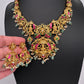 Jadau Kundan Nakshi Lakshmi Short Necklace Set - JA000338