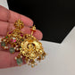 Jadau Kundan Nakshi Lakshmi Short Necklace Set - JA000338