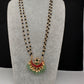 Jadau Kundan Black Beads Long Necklace - JA000341