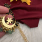 Jadau Kundan Black Beads Long Necklace - JA000341