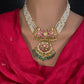 Jadau Kundan Pearls Short Necklace | JA000343